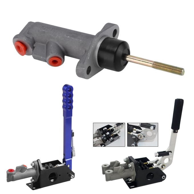 Koppelingshoofdcilinder 0.625 Boring Hydraulische Handrempomp Aluminiumlegering voor Auto black
