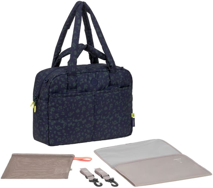 LÄSSIG Luiertas Everyday Bag - Schoudertas - Leo - Blauw