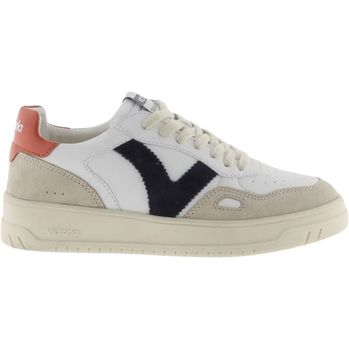 Sportschoenen met leereffect en splitleer Victoria Seul