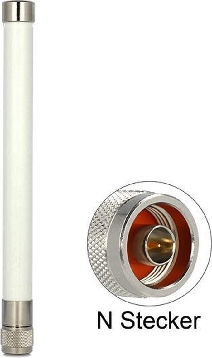 DeLOCK WLAN IEEE 802.11 ac/a/b/g/n Antenne met N (m) connector - 4,5 - 7 dBi