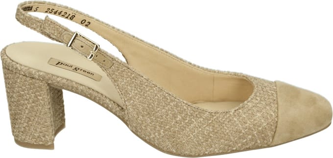 Paul Green - 6211 - Pumps - Kleur: Wit/beige - Maat: 38.5