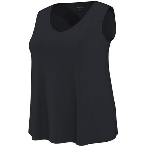 ESMARA Dames top - Plus size (Zwart, 3XL (56/58))