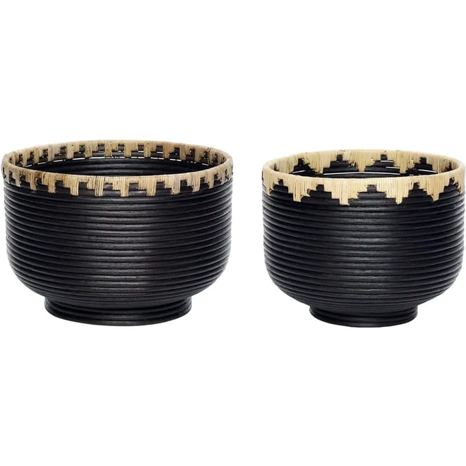 Opbergmand Hubsch Interior Blackie (x2)