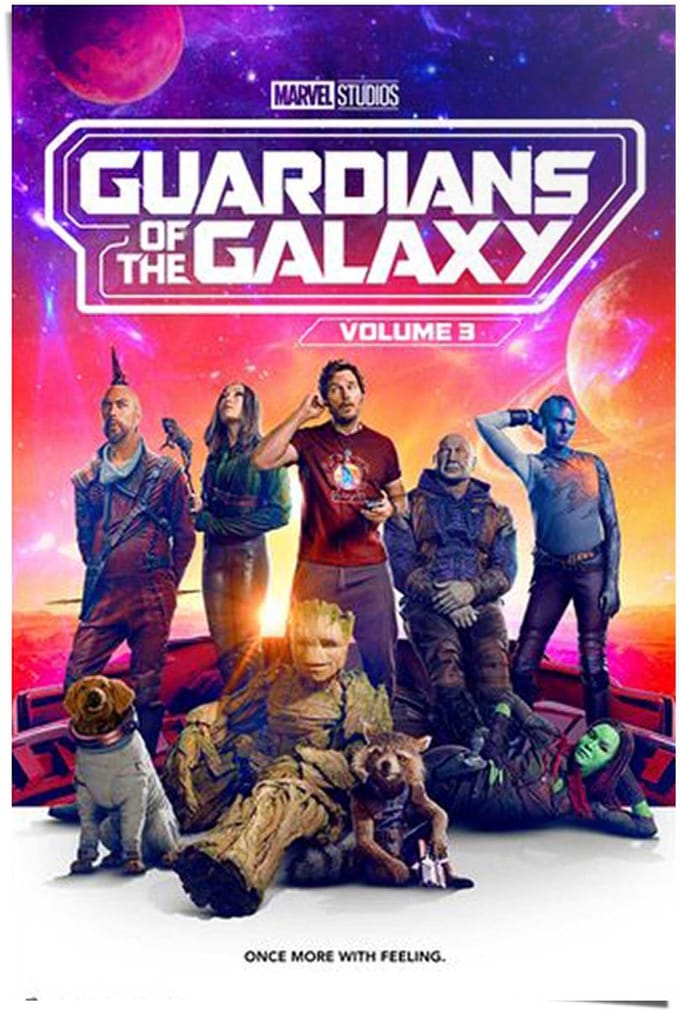 Poster Guardians of the Galaxy - volume 3 Marvel - 91,5 x 61 - Papier - REINDERS