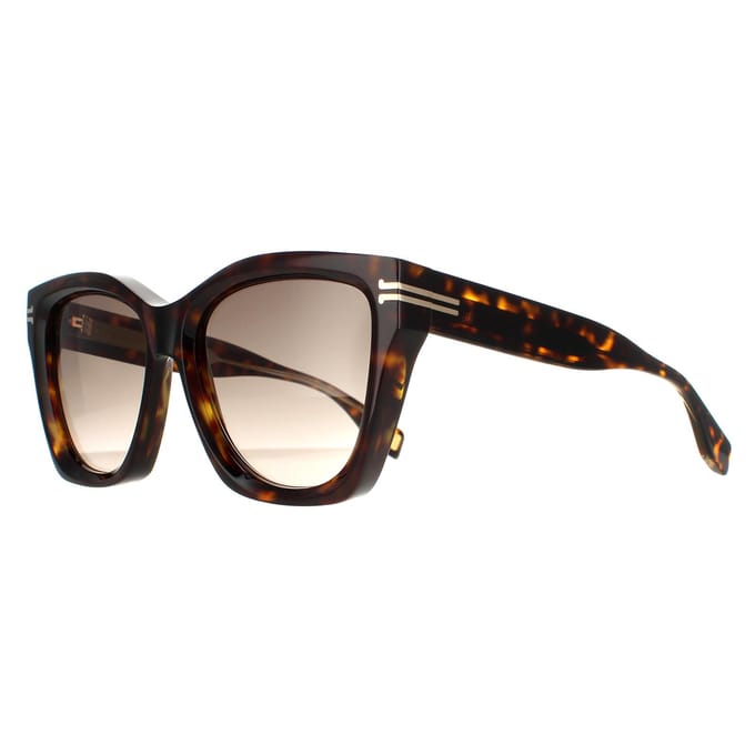 Marc Jacobs Vierkant Dames Havana Crystal Bruin Gradiënt MJ 1000/S