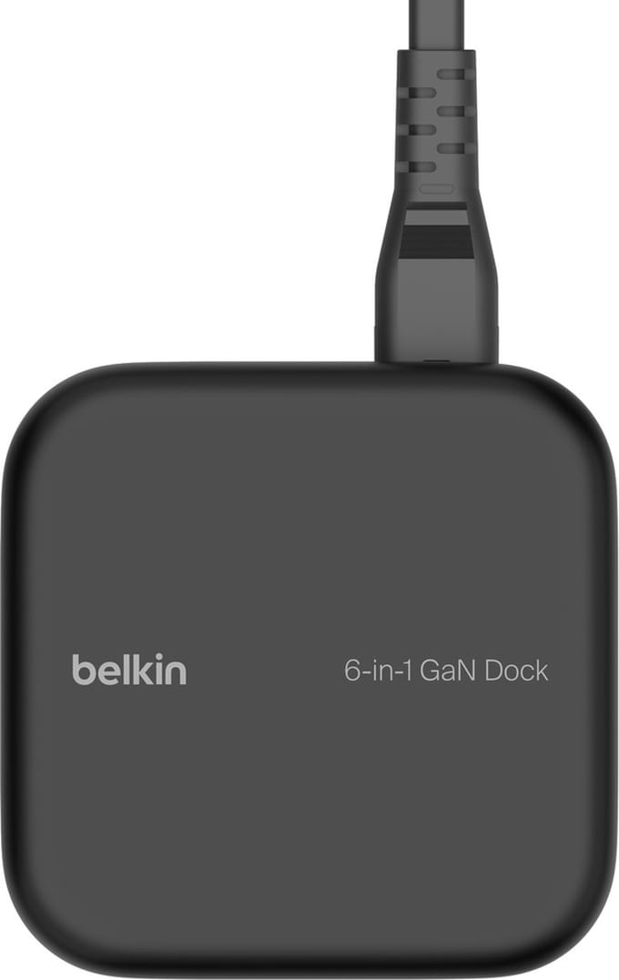 Belkin CONNECT USB-C 6-in-1 Core GaN Dock - 130W - 4K HDMI - Gigabit Ethernet - USB-C Docking Station