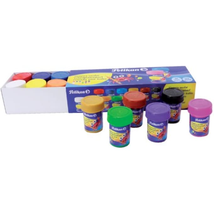Pelikan schoolplakkaatverf - 12x25 ml - 12 kleuren