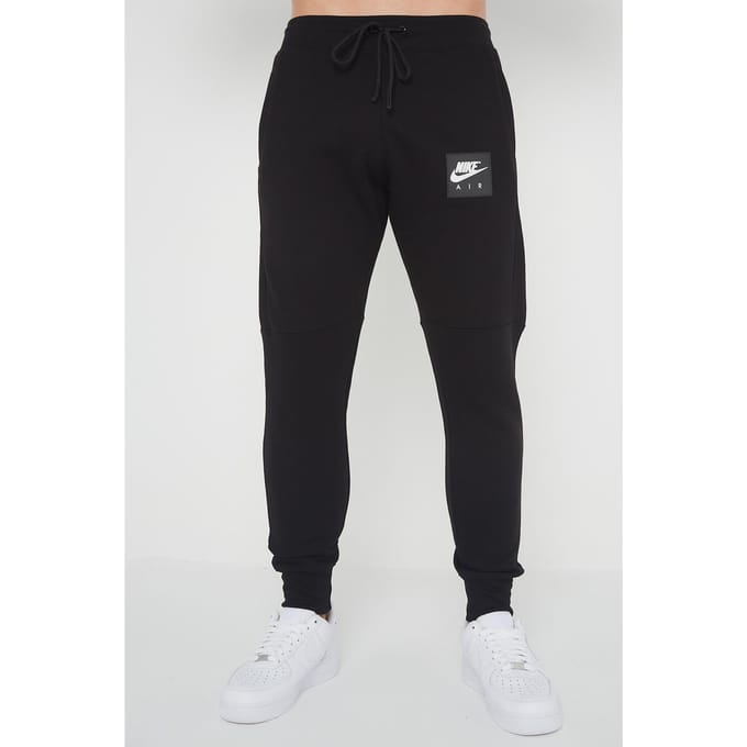 Nike Air heren fleece joggingbroek in zwart