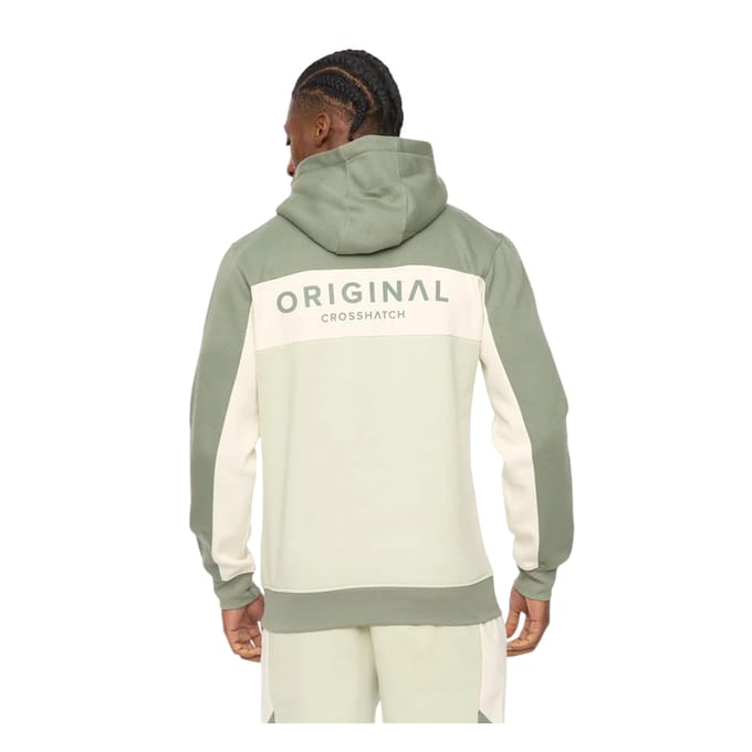 Crosshatch Heren Castlebay Hoodie (Licht Olijf)