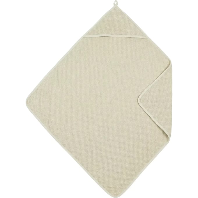 Meyco Baby Popcorn badcape - soft sand - 75x75cm