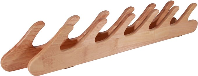 Ultimate Wooden Wall Rod Rack 6 Rods - Hengelrek