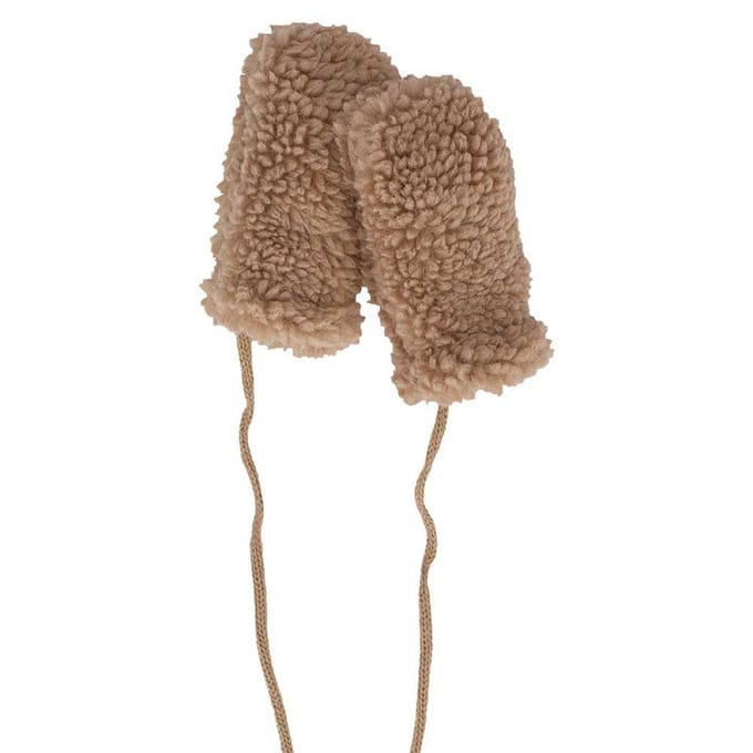 Baby Handschoenen - Teddy Wol - One Size - Zand