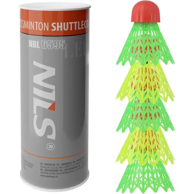 Nylon badminton shuttles met LED NILS Extreme NBL6595 (x5)