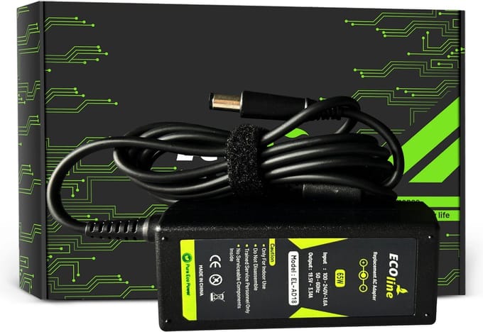 EcoLine - Oplader / AC Adapter - Geschikt voor de Dell Latitude E6330 E6410 E6430 E6530 E7440 Inspiron 15 5558 15R N5110 19.5V 3.34A 65W.