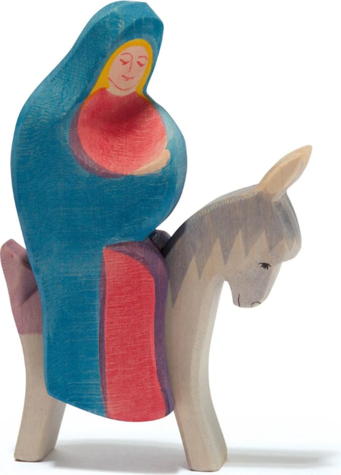 Mary Riding, set van 2, met Ezel
