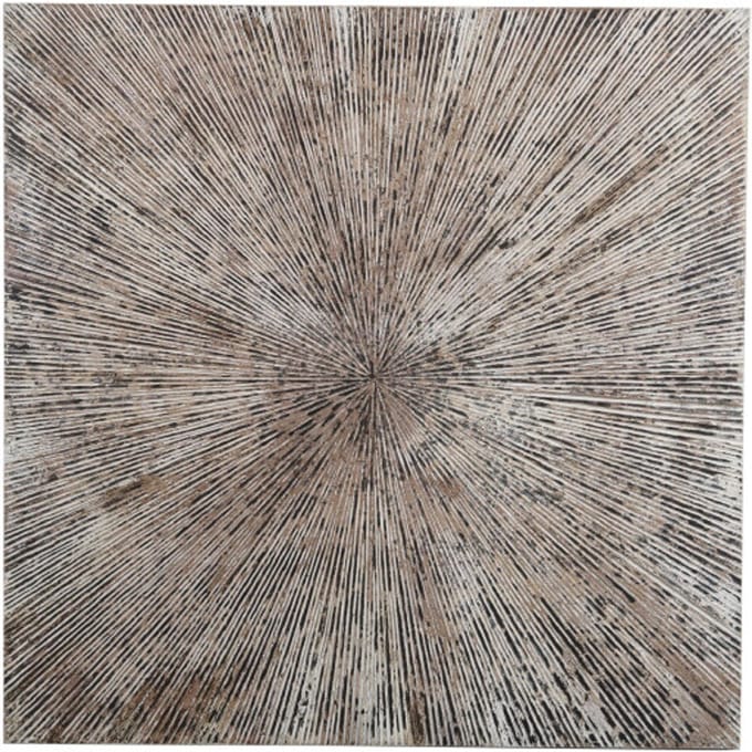 PTMD Wandpaneel Zapp - 90x2x90 cm - Hout - Wit