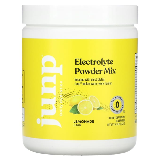 JUNP Hydratatie, Elektrolyten Poedermix, Lemonade Smaak, 14,9 oz (423 g)
