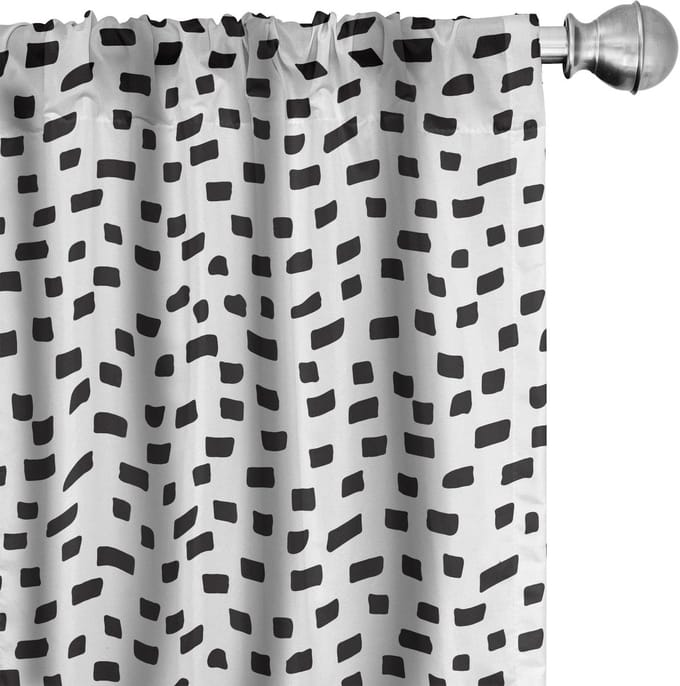ABAKUHAUS Gordijnset – 2x75x175 cm – Verduisterend, Microvezel