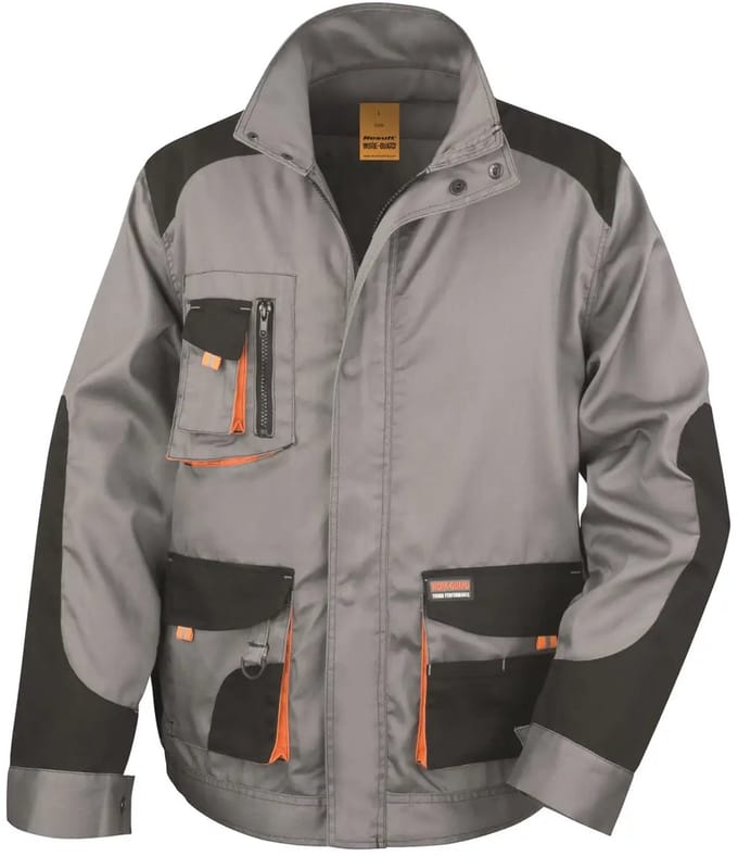 Result Lite Jacket RT316 - Grey/Black/Orange - XS