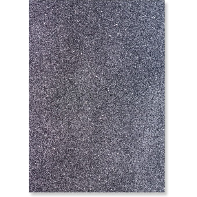 Extra Bling ijzer-op-folie A4 - Black Silver
