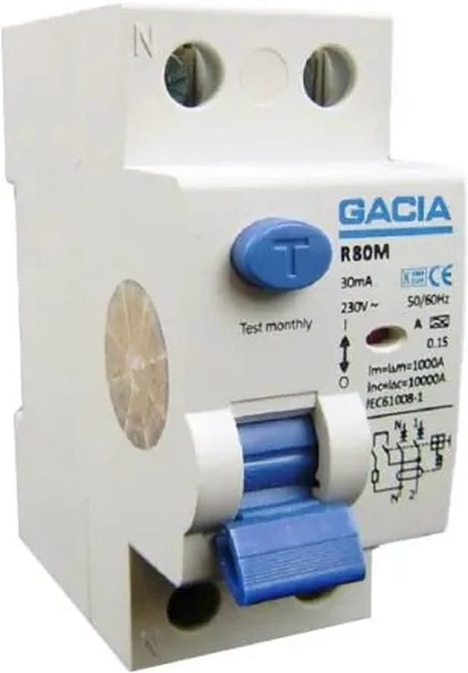 Gacia - R80M Aardlekschakelaar - 40A - 30Ma 2P