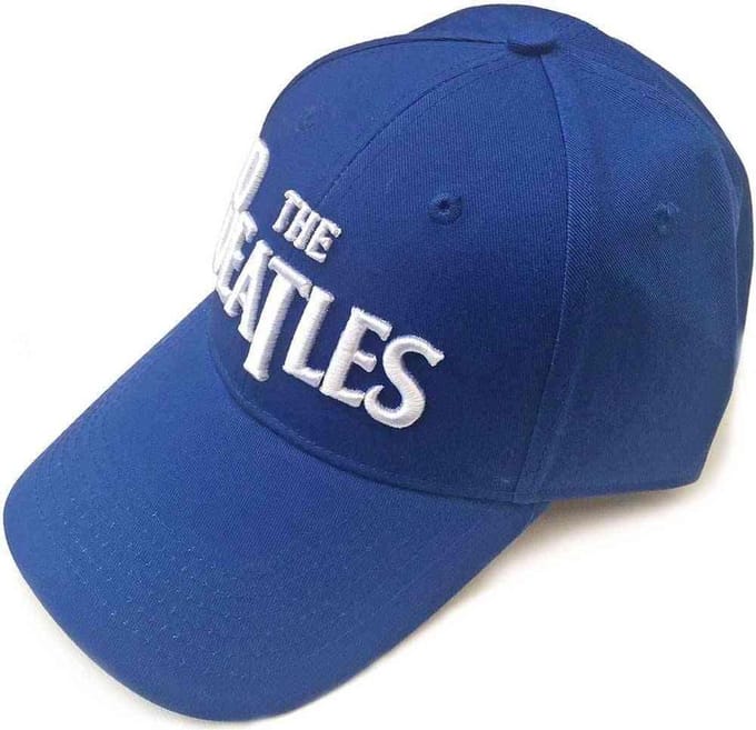 The Beatles - White Drop T Logo Baseball pet - Blauw
