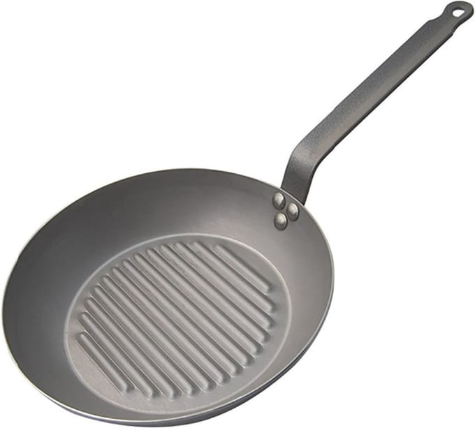 De Buyer Carbone Plus Ronde Grillpan - Ø 30cm - Plaatstaal