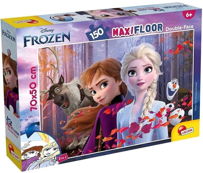 Lisciani - Frozen - Double face - Puzzel Maxifloor - 150 stukjes