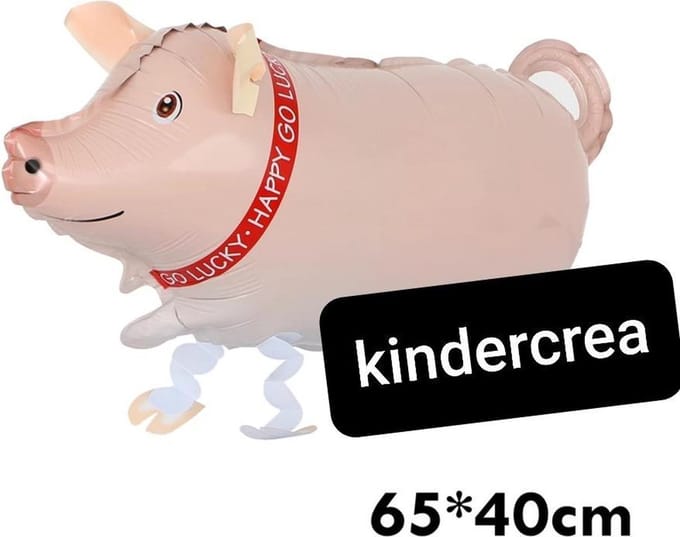 wandelende ballon Airwalker varken