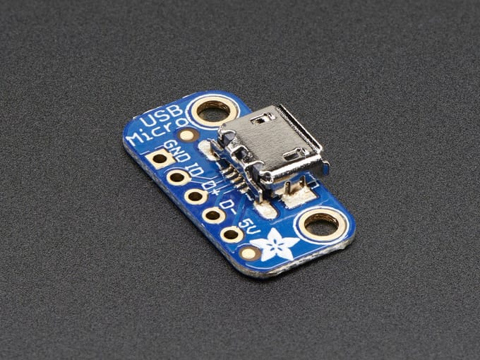 USB Micro-B Breakout Board van Adafruit 1833