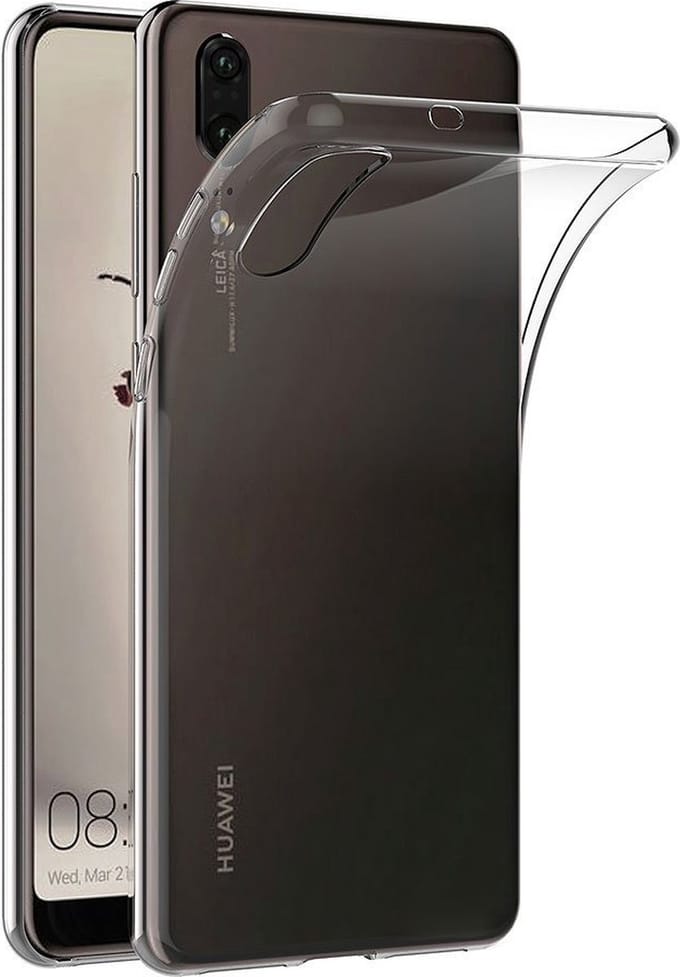 Hoesje voor Huawei P20 backcover Shockproof siliconen Transparant