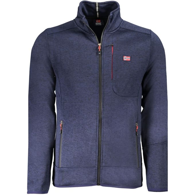 Noorwegen 1963 Blu Polyester Heren Sweatshirt