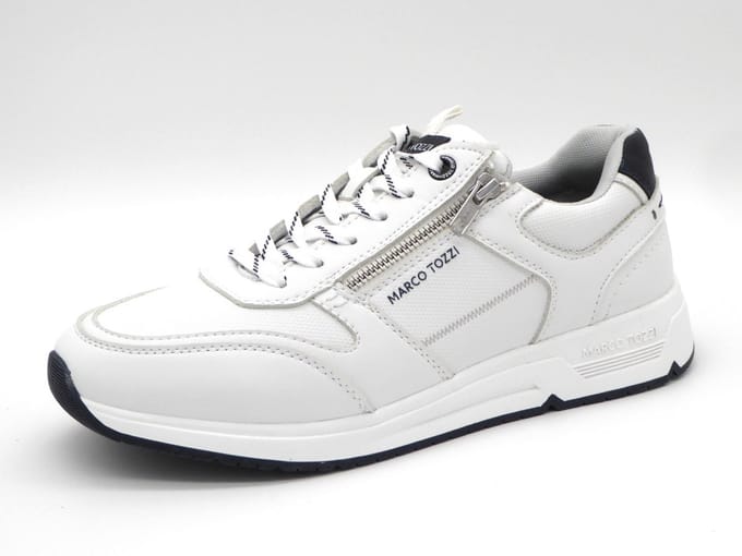 Marco Tozzi Heren Sneaker - 13613-100 Wit - Maat 46