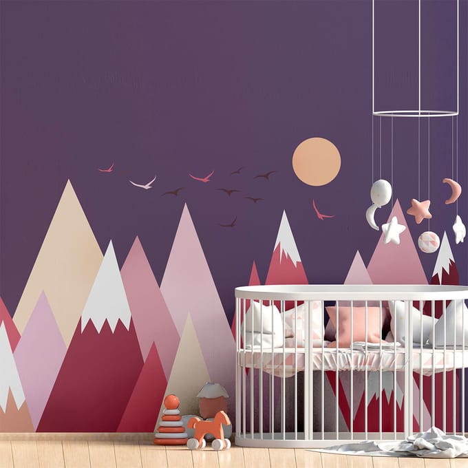 Kinderstickers van Scandinavische bergen, Perineka, 50 x 75 cm