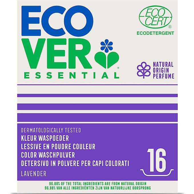 Ecover Essential Color Waspoeder Lavendel - 1200 g