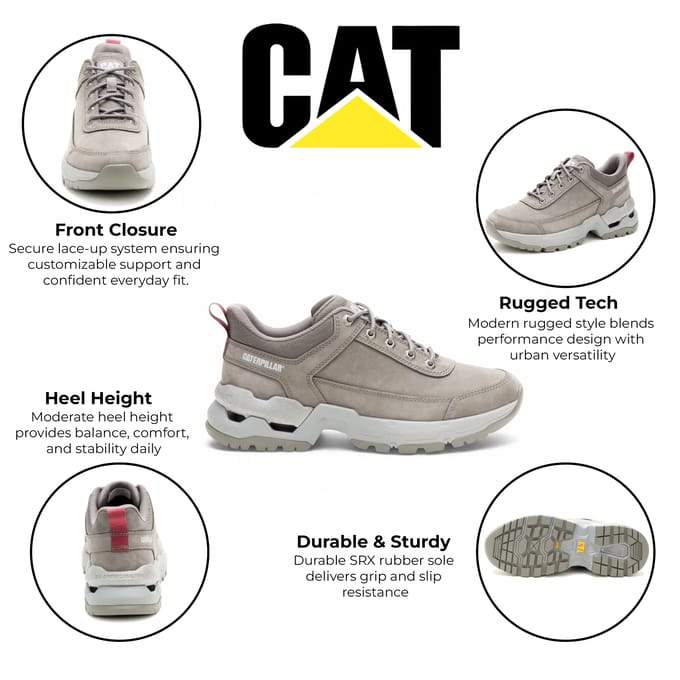 CAT (Caterpillar) donkergrijze leren sneakers - Surge Hiker