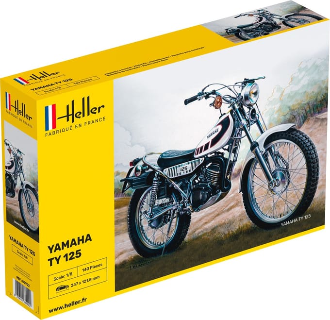 Heller Modelbouwpakket Motoren - 80902 Yamaha TY 125 Bike Plastic - 1:8 - Modelbouw