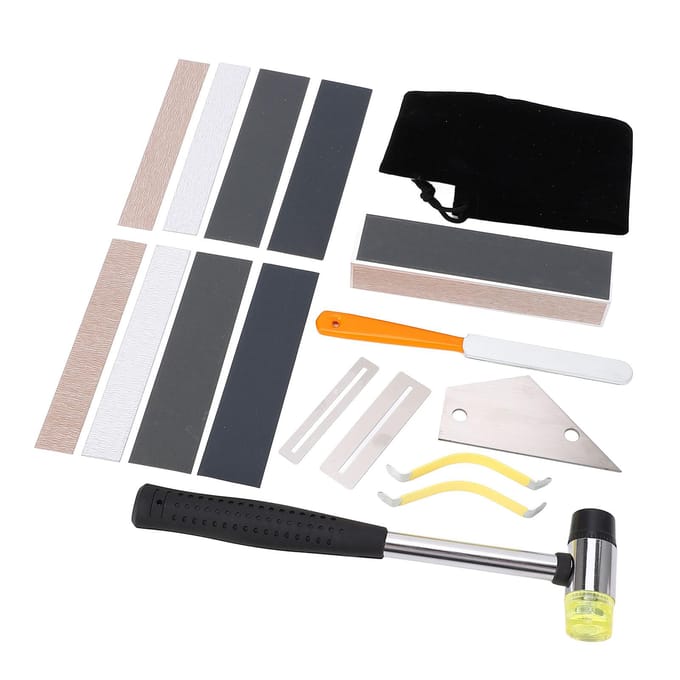 17-delige Gitaar Luthier Gereedschap Set Kit Fretten Installatie Reparatie Gereedschappen Onderdelen Accessoires gray