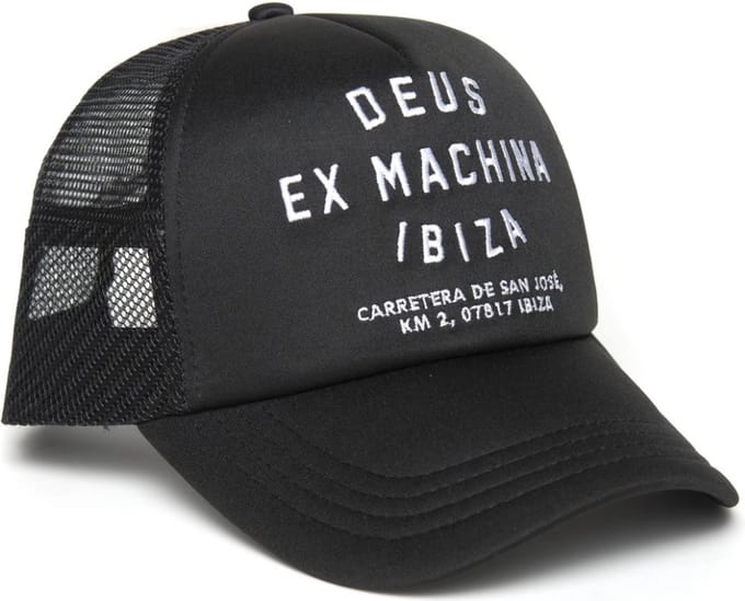 DEUS Ibiza Address Trucker cap - Black