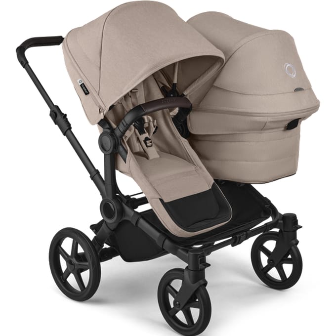 Bugaboo Donkey 6 Double Kinderwagen - Desert Taupe Bekleding Desert Taupe bekleding