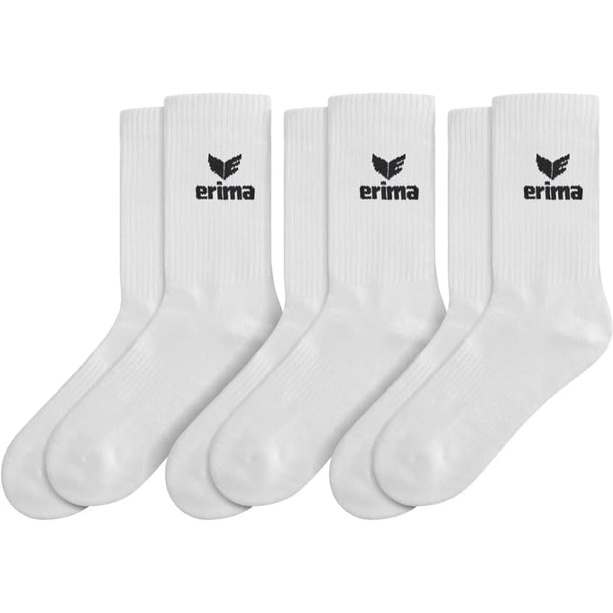 Erima 3-Pack Sportsokken - Wit | Maat: 43-46