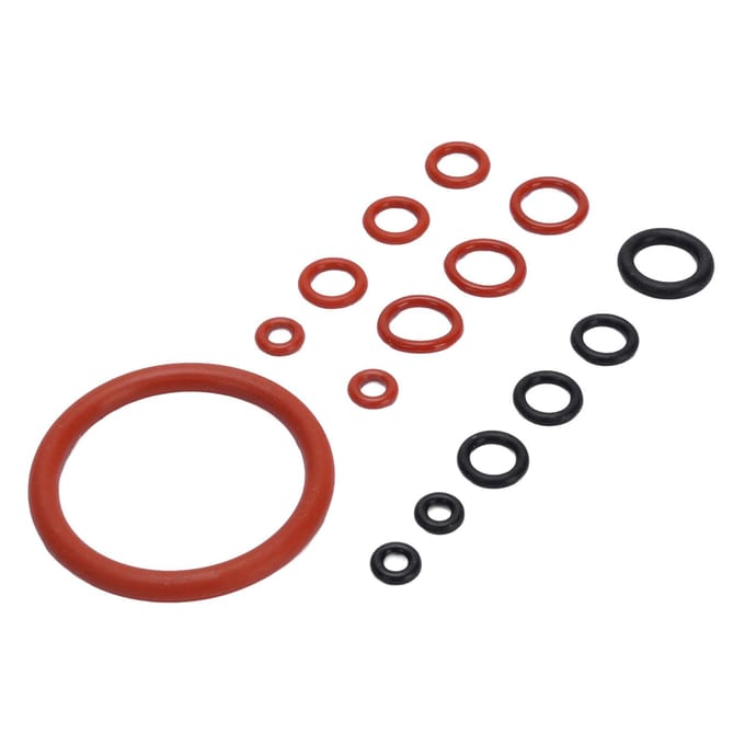Kit de Joints Toriques pour Machine à Café Silicone Machine à Café Joints Grands et Petits pour Remplacement Noir et Rouge 15pcs brown