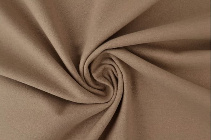 Molton stof - Taupe - 1 meter - Per meter - 150cm breed