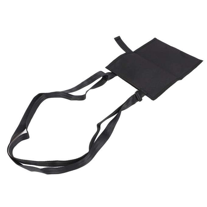 Urinezakhouder met Verstelbare Riem Snelontgrendelknop Draagbare Urinezakhoes Zwart black