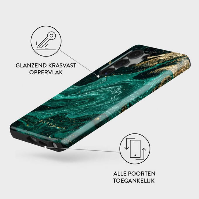 Burga Tough Case geschikt voor Samsung Galaxy S25 Ultra - Emerald Pool