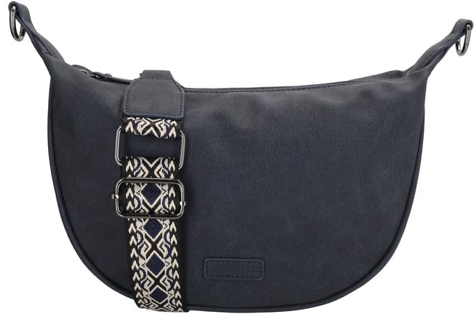 Beagles Malaga Schoudertas Dames - Handtas met meerdere vakken - Tas van Imitatieleder - Blauw