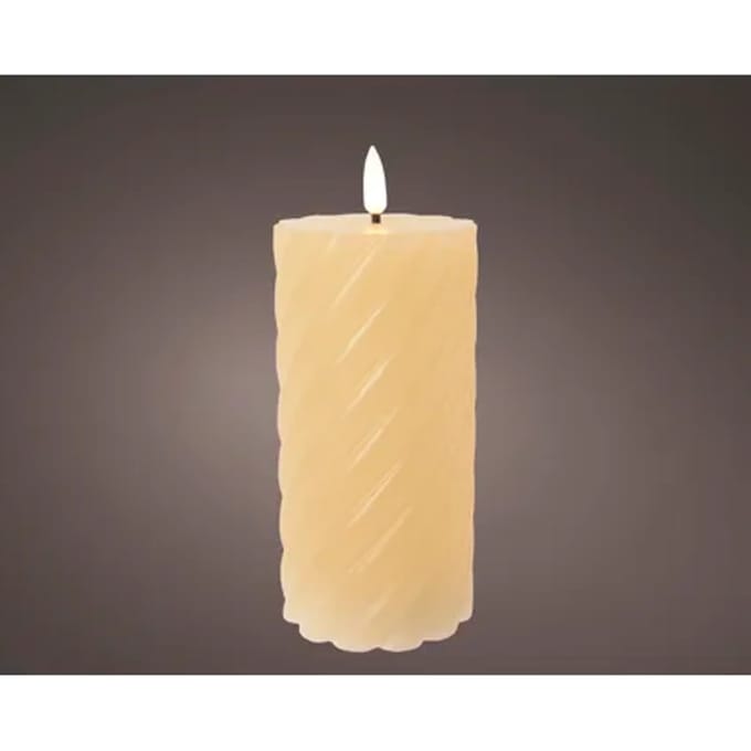 Led Kaars 15cm Parel