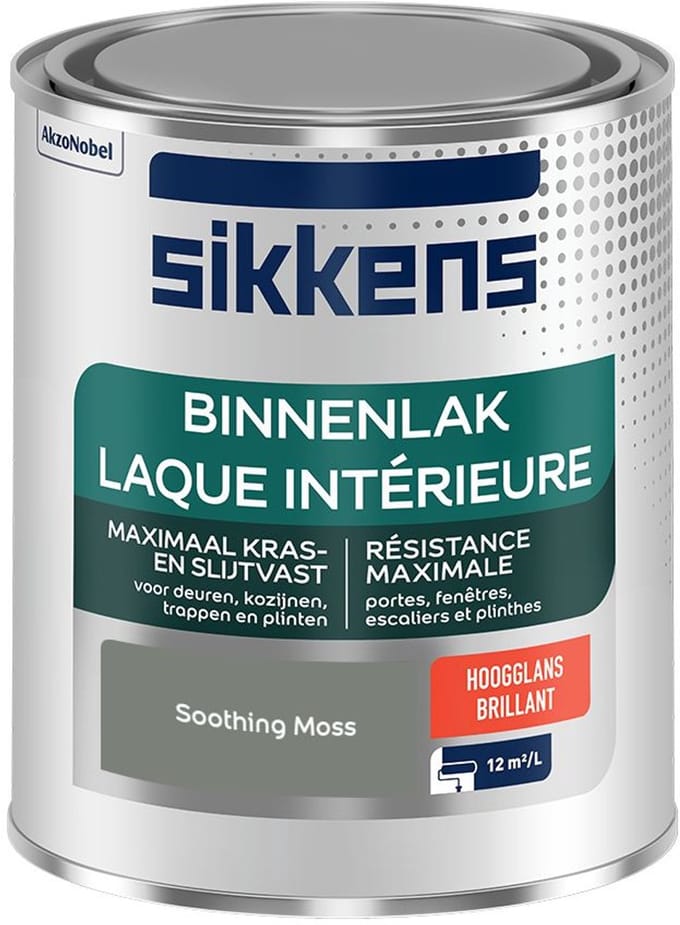Sikkens - Binnenlak Hoogglans - Soothing Moss - Mengverf - 750 Ml