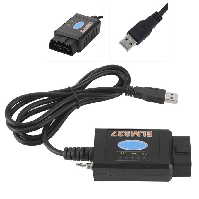 OBD2 Scanner Adapter Codelezer Bluetooth Diagnostische Interface Auto Scantool Geschikt voor Ford gray