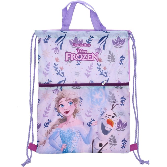 Frozen Gymtas met rits - Zwemtas - 40 cm - Paars - Voor Kinderen